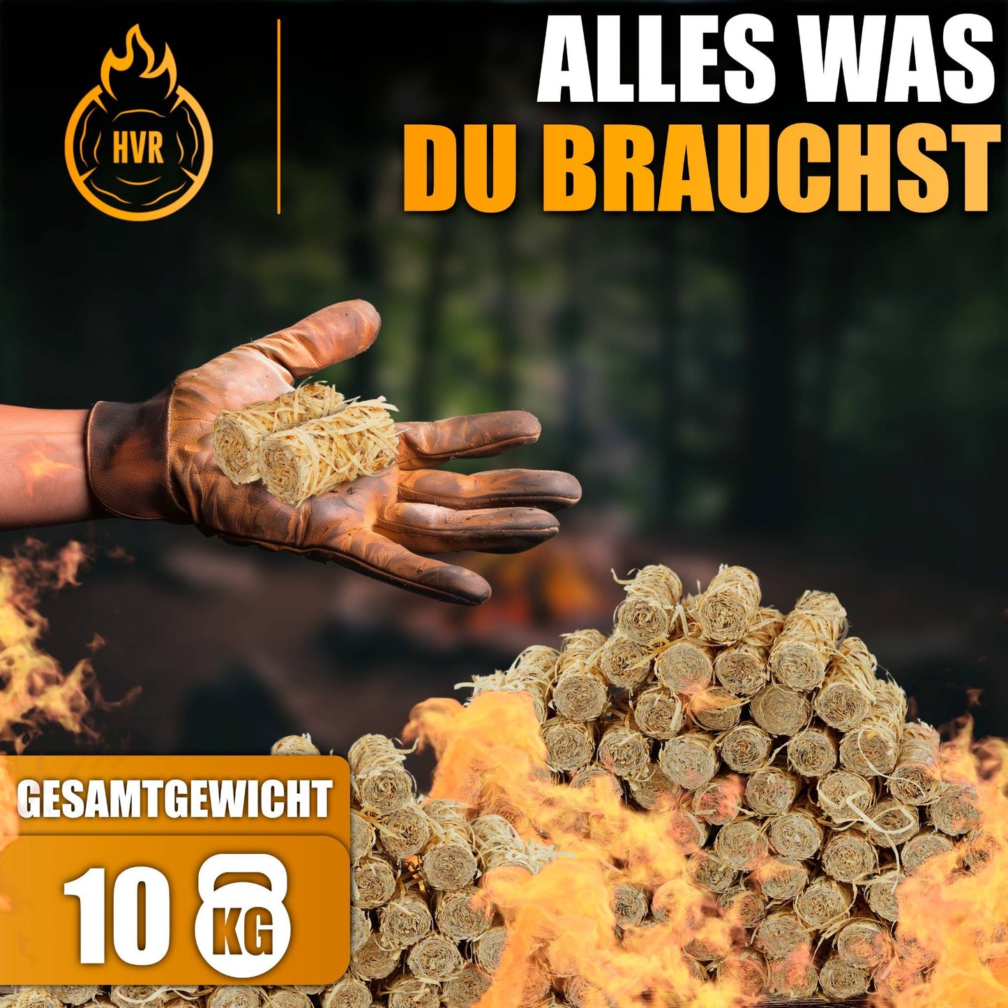 10 kg Anzündwolle – handlich, ergiebig und sicher verpackt