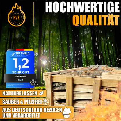 Naturbelassenes Brennholz Buche – sauber, pilzfrei, aus Deutschland bezogen und verarbeitet