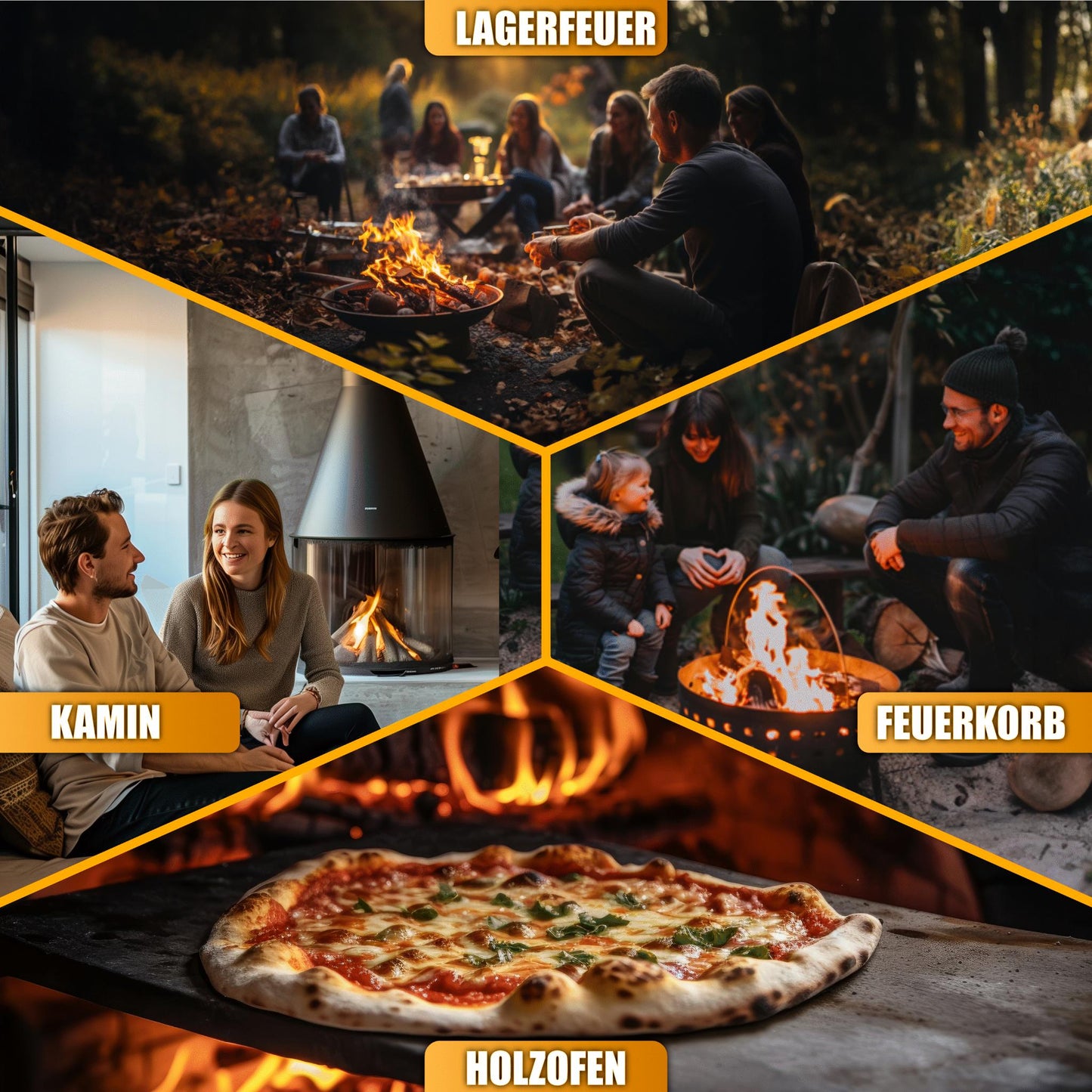 Brennholz Buche für Grill, Feuerkorb, Kamin, Lagerfeuer, Holzofen und Hobo-Kocher geeignet